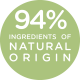 94% ingredient of natural origin