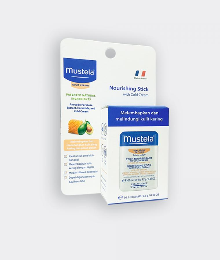 mustela nourishing stick side view
