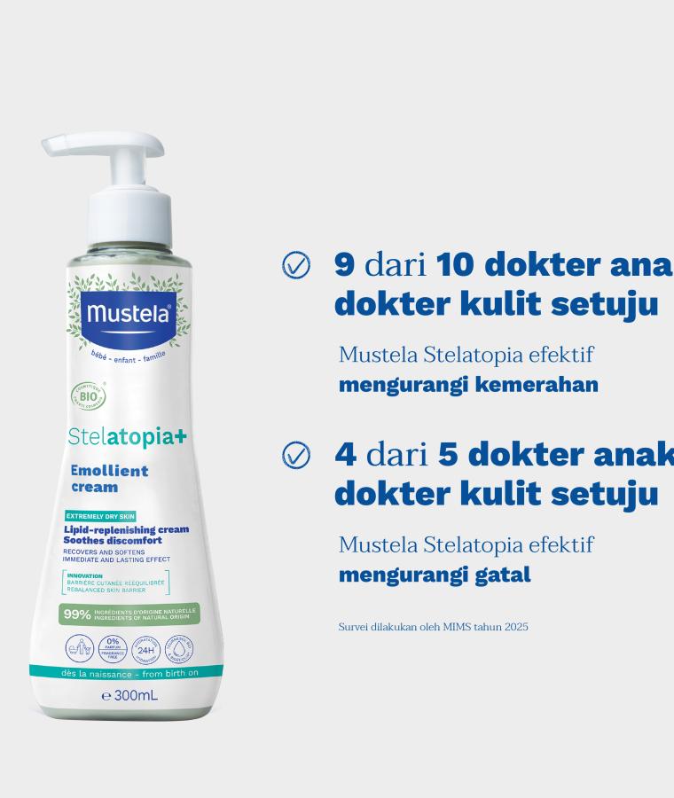 Stelatopia+ Emollient Cream 300 ml with MIMS claim